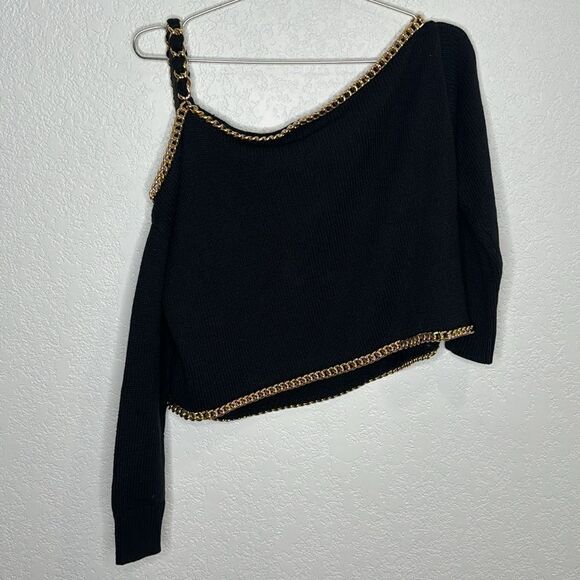 NWT L'AGENCE Jayden Chain Embellished Top XS - Picture 6 of 14